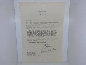 Letter from Congressman Wayne Owens to Book Dealer Sam Weller (1989)
