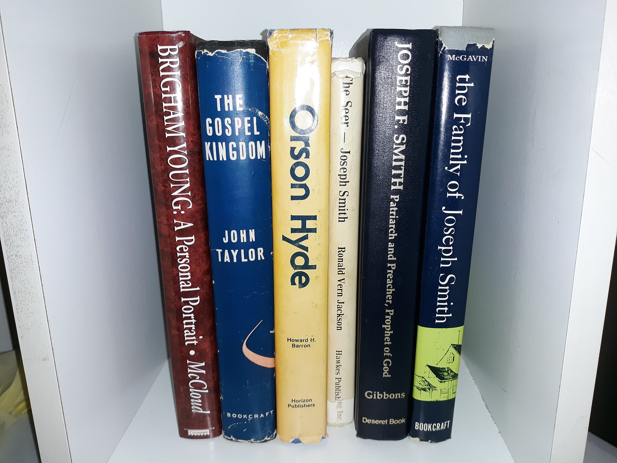6 LDS Books — Joseph Smith, Orson Hyde, Brigham Young, John Taylor, Joseph F. Smith . . .
