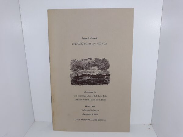 Seventh Annual Evening with an Author: A Portfolio of Mormon Trail Engravings by Frederick Hawkins Piercy, and Thomas Moran (Pamphlet) (1981) ~ by Wallace Stegner