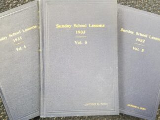 3 Volumes Owned by Elder Anthony Ivins (LDS First Presidency) Sunday School Lessons, Vols 4-6