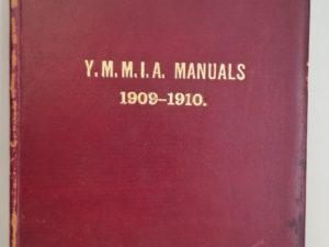 Y.M.M.I.A. Manuals 1909 -1910 — Red Leather Binding