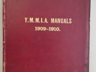 Y.M.M.I.A. Manuals 1909 -1910 --- Red Leather Binding