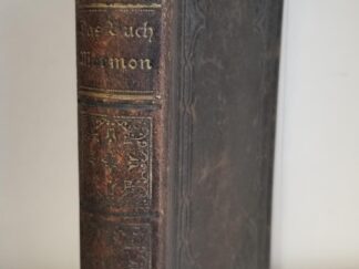 1893 — Das Buch Mormon — German Book of Mormon — Leather Binding