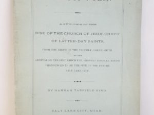 1884 — An Epic Poem — A Synopsis of The Rise of The Church … — Hannah Tapfield King