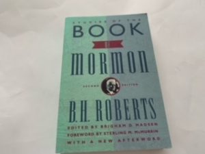 1992- Studies of the book of Mormon (second edition)- B.H. Roberts