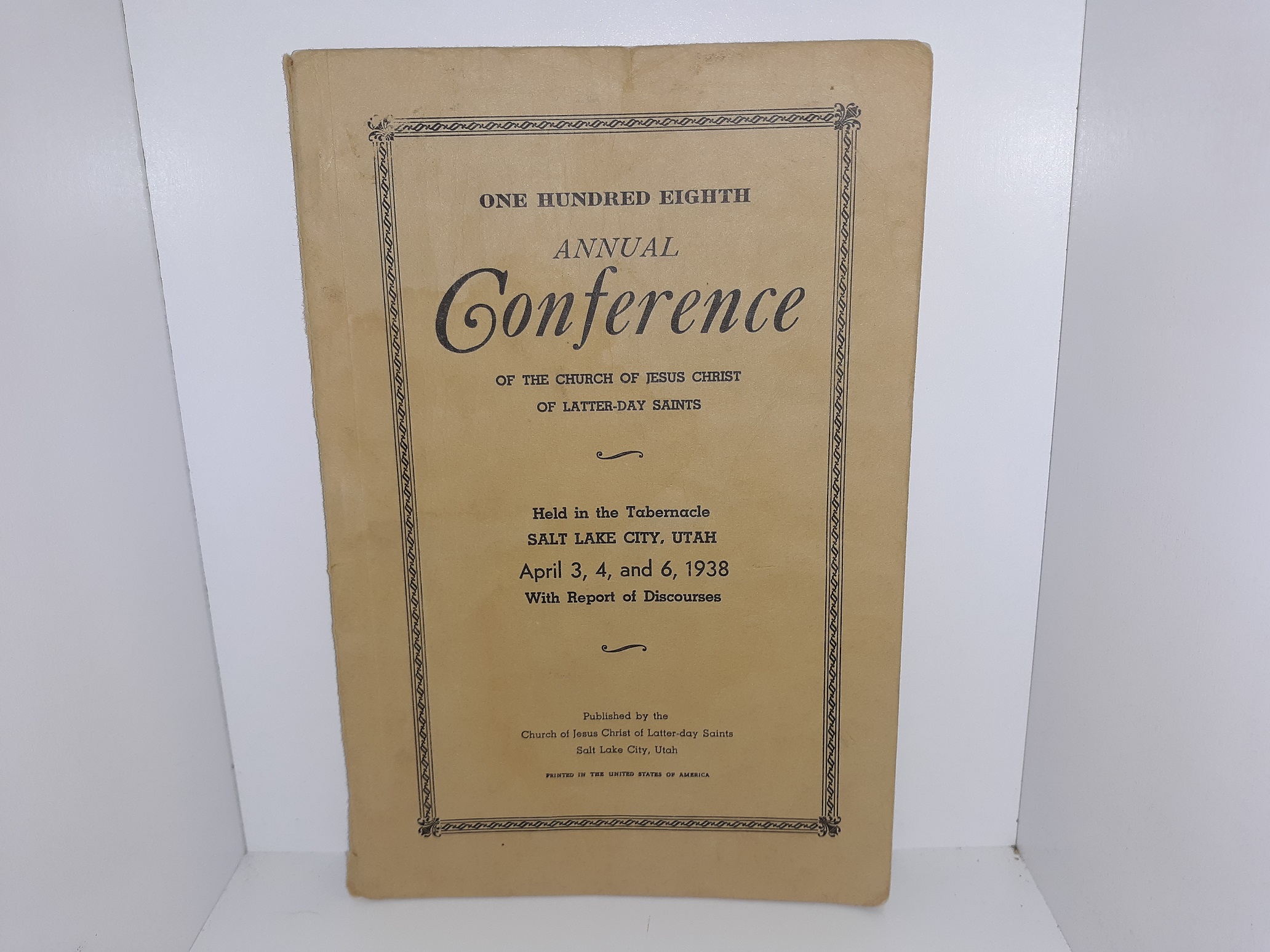 LDS General Conference Report: April 3, 4, and 6, 1938 (1938)