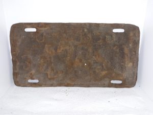 Utah 1950 License Plate: 343950