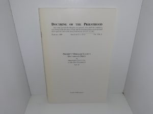 Doctrine of the Priesthood: Vol. 5, No. 2, February, 1988: President Brigham Young’s Doctrine on Deity an Organized Collection of His Own Statements, Part 3 (1988)