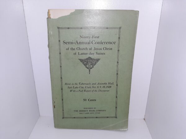 LDS General Conference Report: Oct. 8, 9, 10, 1920 (1920)