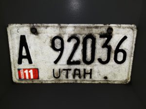 Utah 1984 License Plate: A 92063