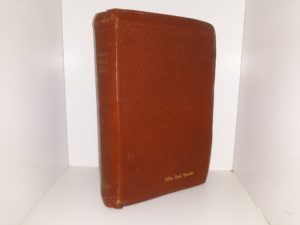 LDS Holy Bible: Ready References (Leather) (Missionary Edition) — Black Tab Page Indexing Along Page Edges — Code at end of New Testament:  50 B 77