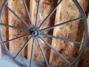 Old Utah Wagon Wheel — About 4 1/2 Feet Tall — Great Condition