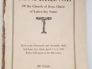 1920 — Ninetieth Annual Conference Of the Church of Jesus Christ of Latter-day Saints — April 1920