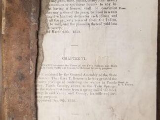 1855 — Acts, Resolutions & Memorials Passed at the Several Annual Sessions of the Legislative Assembly of the Territory of Utah -- Missing Pages