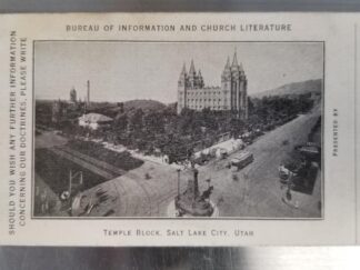 Salt Lake Bureau of Information -- Temple Block -- Salt Lake City -- Card