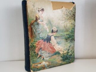 Old Family Photograph Album -- With 16 Cabinet Card Photographs