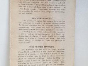 1914 — The Utah Survey – Vol. 1. No. 6. – February, 1914 — Episcopal Church in Utah — [Mormon Content]