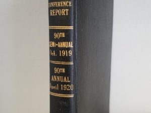 Bound Volume of Two Old LDS Conference Reports: October 1919 & April 1920