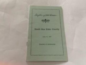 1987- South Box Elder County June 13,1987 (Directory of Membership)- Daughters of Utah Pioneers