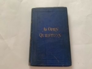 1873- An Open Question- James De Mille