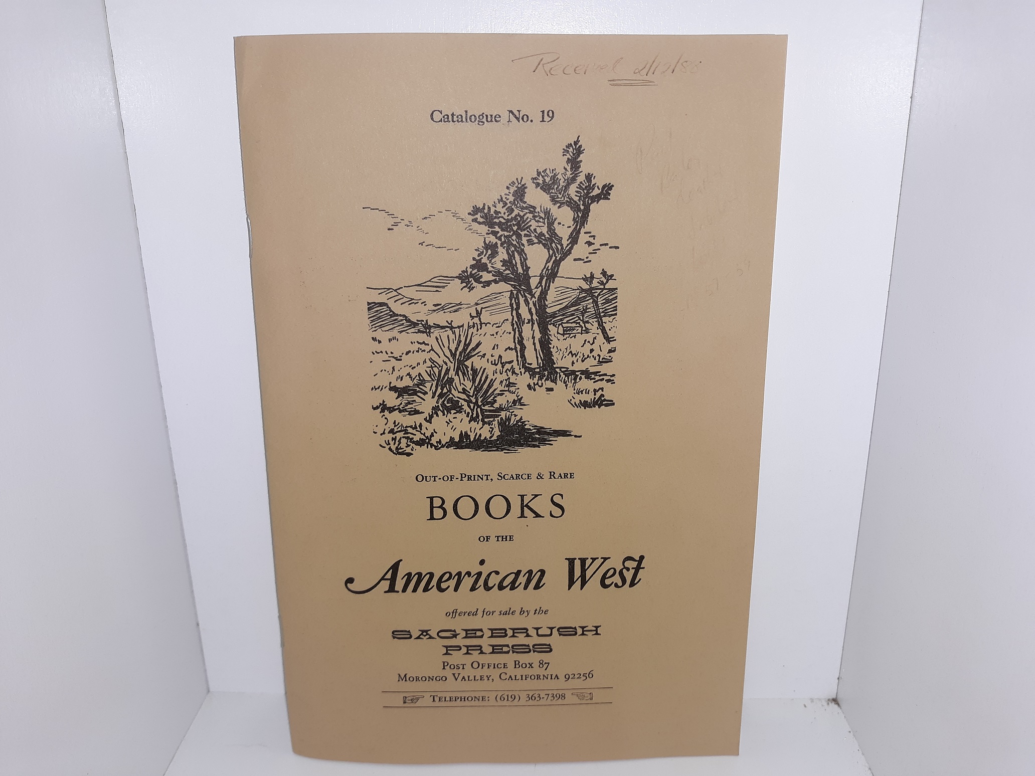 Out-of-Print, Scarce & Rare Books of the American West Offered for Sale by the Sagebrush Press: Catalogue No. 19 (Pamphlet)