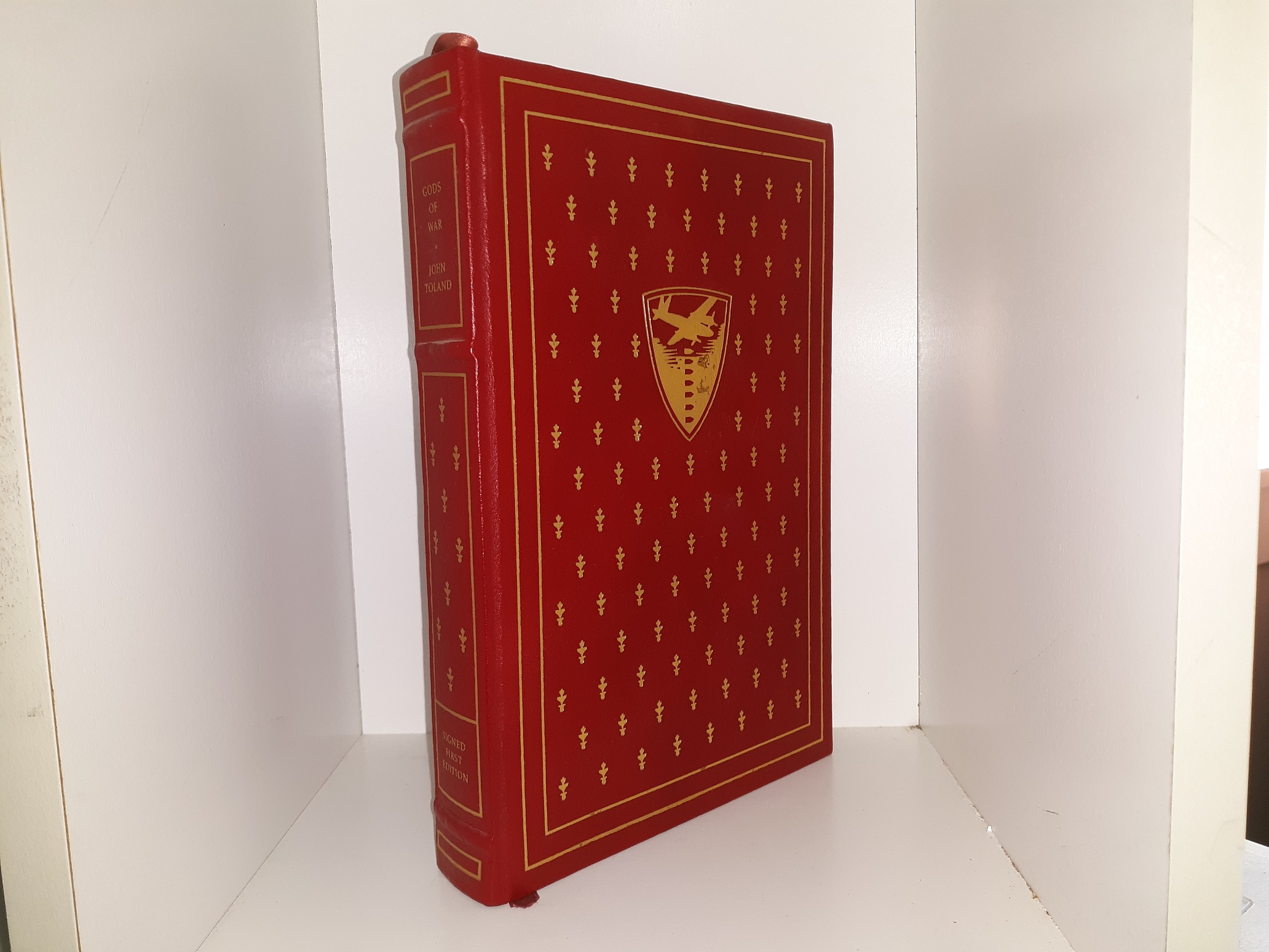 Gods of War (1st Edition) (Signed) (Leather) (1985) ~ by John Toland