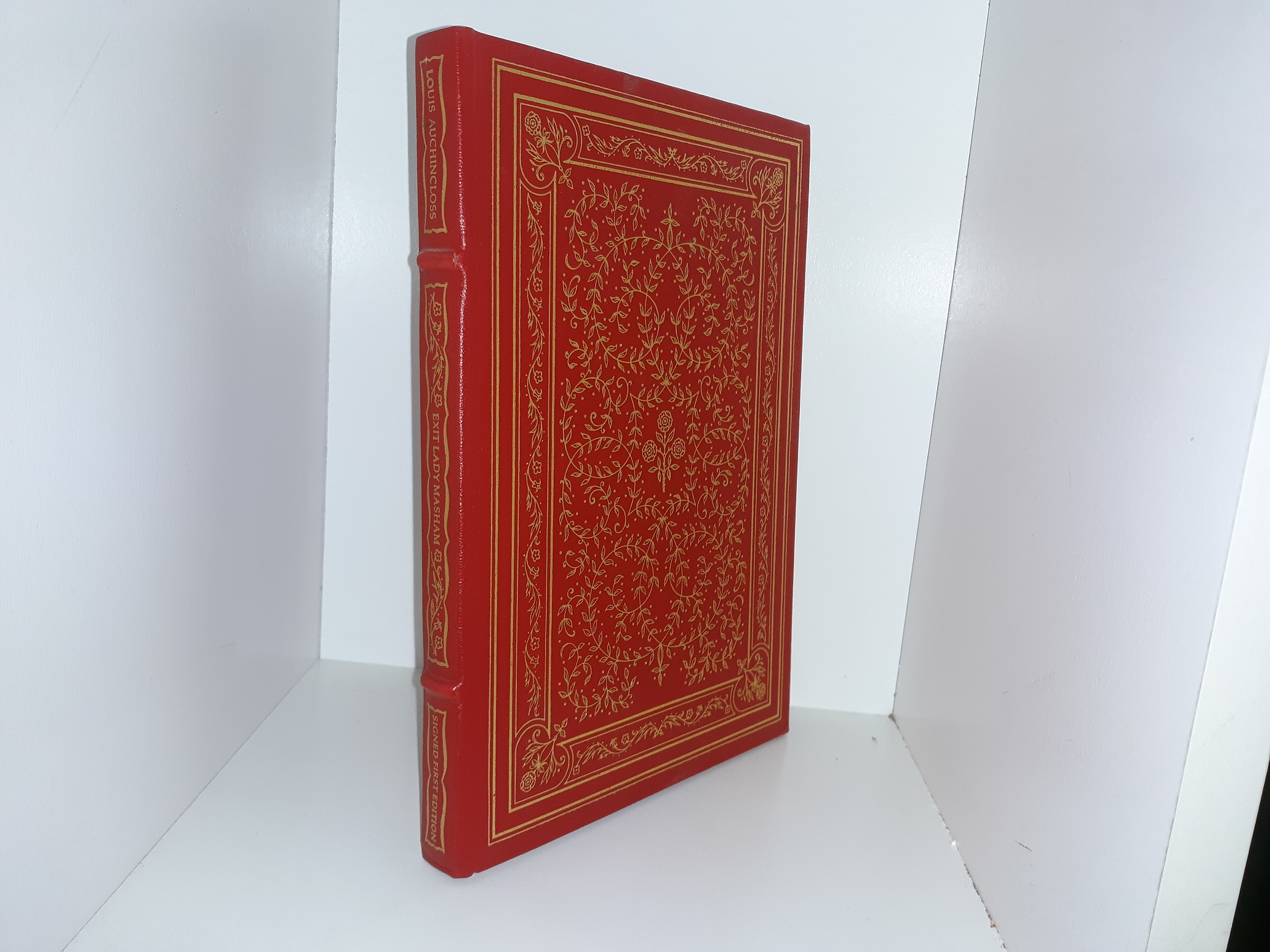 Exit Lady Masham (1st Edition) (Signed) (Leather) (1983) ~ by Louis Auchincloss
