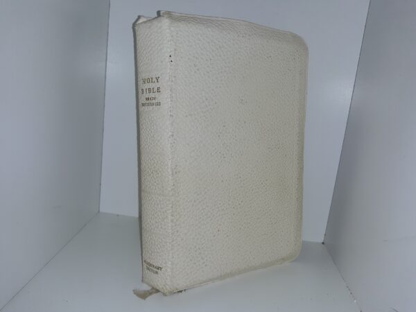 Holy Bible with Ready References (Missionary Edition) (White Leather) --- Code on Very Last Page: 1/3408N   MBW