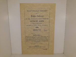 Half-Yearly Report of the London Conference of the Church of Jesus Christ of Latter-day Saints, Held in the City of London, Saturday and Sunday, May 31st, and June 1st, 1851 (Reprint) (1973)