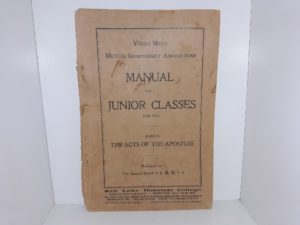 Young Men’s Mutual Improvement Associations Manual for Junior Classes: 1902-1903: Subject: The Acts of the Apostles