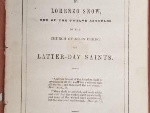 1851 — The Italian Mission — Lorenzo Snow, One of the Twelve Apostles of The Church of Jesus Christ of Latter-day Saints