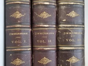 1878 — A Popular History of Germany From the Earliest Period to the Present Day — William Zimmerman — Leather Set of 3 Volumes (1, 2 & 4)