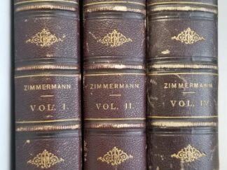 1878 — A Popular History of Germany From the Earliest Period to the Present Day — William Zimmerman — Leather Set of 3 Volumes (1, 2 & 4)