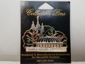 Temple Square Christmas Pin – Symbol Arts Collectible Pins