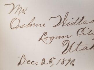 Book Owned by LDS Author Osborne Widtsoe — True Stories From Modern History