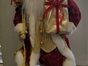 Santa Claus — Creative Design Limited — About 18″ Tall — Wood Base — As Pictured
