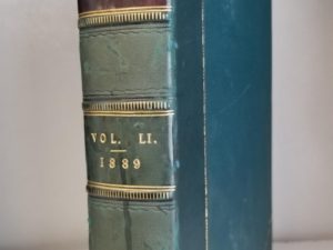 1889 — Millennial Star — Volume LI — 3/4 Green Leather, Raised Bands, Gilded Page Edges — Very Nice