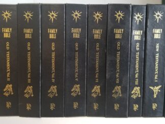 Miniature 10 Volume Leather Set --- Family Bible --- Books are Only 5" Tall