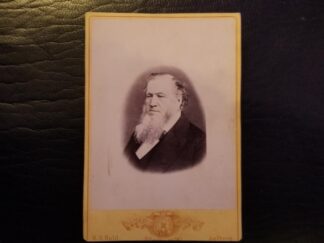 Cabinet Card --- Brigham Young --- H. A. Hald Cabinet Portraits