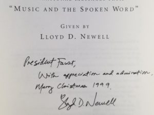 Books Inscribed to Elder James E. Faust — by Lloyd D. Newell — This Day & Always (Hardbound/Very Good with Jacket)