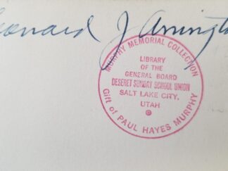 1909 --- Book Signed by Mormon Historian, Leonard J. Arrington --- Heavenly Heretics by Lyman P. Powell
