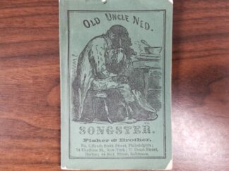 1880 — Old Uncle Ned Songster — Fisher and Brother — Small Green Booklet