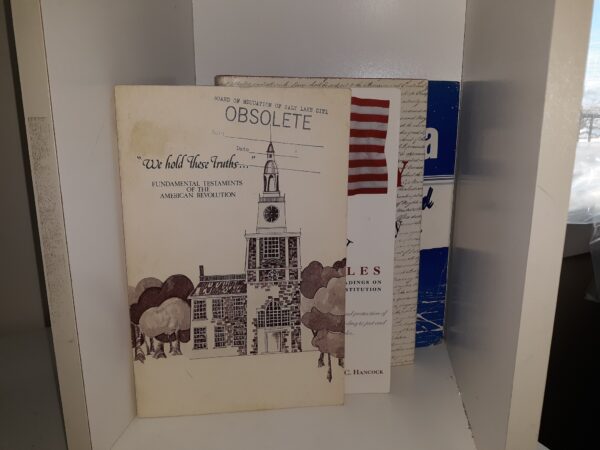 4 LDS Books on the Constitution of the United States (1 Book is Signed) (See Details)