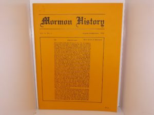 Mormon History: Vol. 2, No. 1, August-September, 1970 (1970)