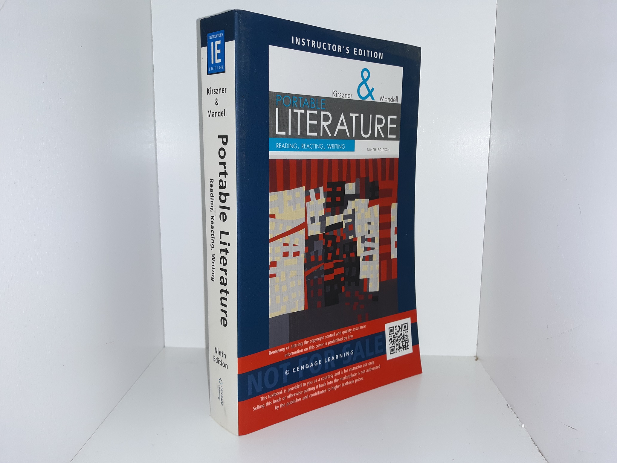 Kirszner & Mandell Portable Literature: Reading, Reacting, Writing (Instructor’s Edition) (9th edition) (2016) ~ by Laurie G. Kirszner, and Stephen R. Mandell
