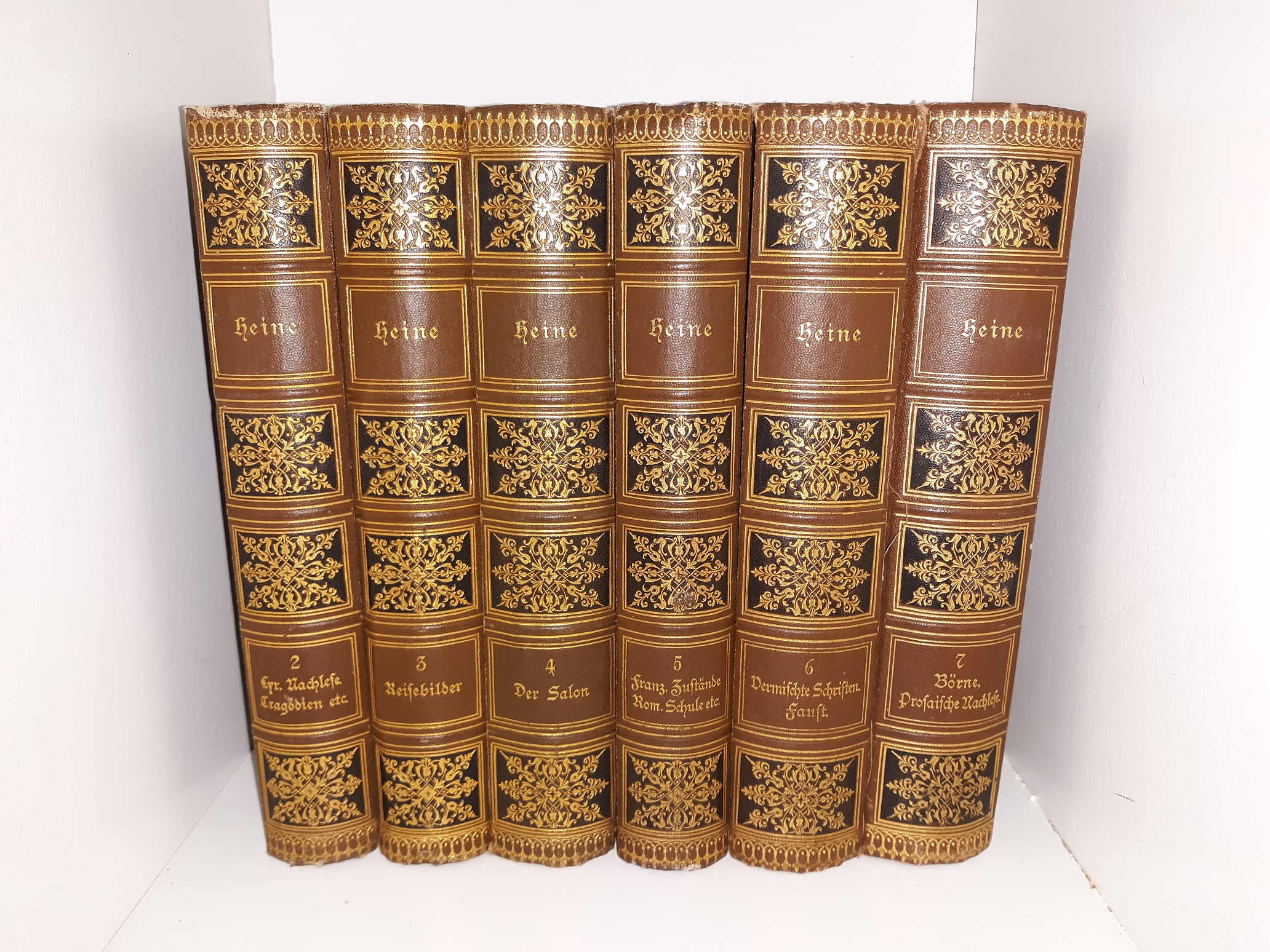 Heinrich Heines: Sämtliche Werfe Vols. 2-7 (German) (1890) ~ by Dr. Grnst Gister