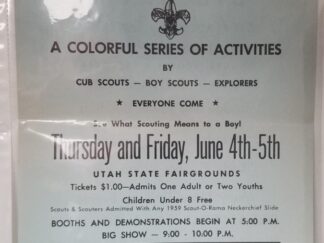 Scout-O-Rama "The Show Window of Scouting" June 4th-5th, (1959) -- 2-Sided Flyer