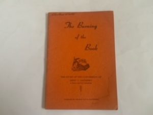 1947- The Burning of the Book- Jerry C. Matthews