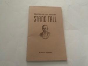 1988 — Brothers and Sisters Stand Tall — Van N. Williams