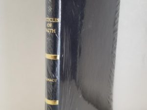 Articles of Faith — Brand New in Plastic! — Bendable Deep Blue/Black Leather Binding — James E. Talmage — ISBN: 9781606410059